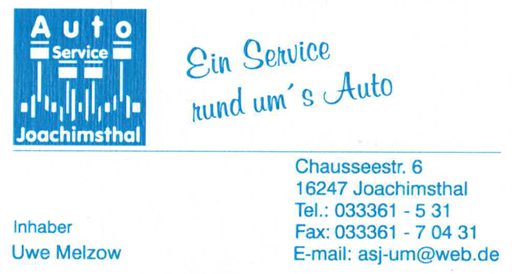 Autoservice Joachimsthal